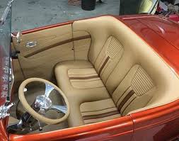 Gorgeous 32 Ford Roadster Interior By Gabescustominteriors Autoupholstery Autot Use Ins Ford Roadster Custom Car Interior Hotrod Interior