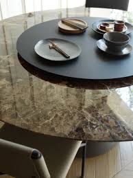 Table Marble Emperador Marble Interior Design Home Design Design Tables Tables Design Luxury Fenix Lazy Susan Tavolo Rotondo Tavoli In Legno
