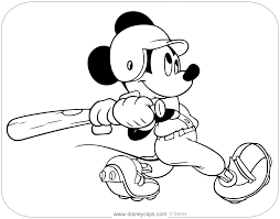 Check spelling or type a new query. Mickey Mouse Baseball Coloring Pages Disneyclips Com