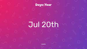 Corrections that appeared in print on tuesday, july 20, 2021. 20th July 2021 Days Of The Year