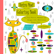 Find patterns on us states, animals, dinosaurs, tools, hearts, etc. Retro Mod Coloring Book Home Facebook