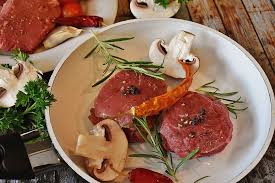 The gjelina group mission is to consistently create a thoughtfully nuanced experience throughout a variety of hospitality offerings. Hd Wallpaper Marinated Raw Meat Between Sliced Two Mushrooms On Top Ceramic Plate Wallpaper Flare