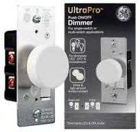 GE Single Pole Rotating Dimmer Switch, Rotate On/Off, Use with Dimmable  LED, CFL, and Incandescent Bulbs, Includes Two Knob Colors, UL Listed, ...