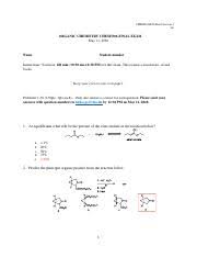 Talking about the difficulty level of the neet 2020 phase 2 exam most of the experts found the paper difficult than the september 13 exam and said that the standard of the paper was. Final Exam Answer Key O Chem 1 Pdf Final Exam Organic Chemistry I Chem 3305 Section 004 Fall Semester 2017 Name Z 3 Wx Xe 31 1 210 Points Total Form A Course Hero