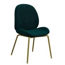 Astor Velvet Upholstered Dining Chair With Brass Metal Legs Cosmoliving By Cosmopolitan Dining Chairs Velvet Dining Chairs Upholstered Side Chair