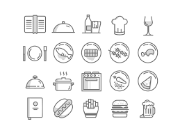 20 Free Food Icons Fribly Food Icons Restaurant Icon Free Icon Set