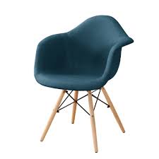 Conseils techniques et de remboursement. Nur 95 00 Blau Fauteuil Design Nordique Tissu Et Pieds Bois Bleu Ou Gris Unite Interouge