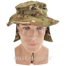 Boonie Hats For Men Original British Army Surplus MTP Camo Bush Boonie Hat 