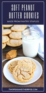 Soft Peanut Butter Cookies Made From Pantry Staples Soft Peanut Butter Cookies Cookie Recipes Chewy Dessert Recipes Easy