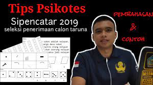 Contoh soal tes sipencatar dephub februari 2021 beritaloker net Tips Pembahasan Dan Contoh Psikotes Sipencatar 2019 Youtube