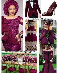 Nigerian Wedding Burgundy Wedding Colour Scheme Burgundy Wedding Colors Nigerian Wedding Dress Nigerian Bridesmaid Dresses