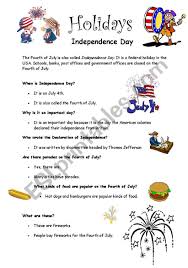 I love history so these are so much fun to see how many i get right. Independence Day Esl Worksheet By Mazsola