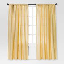 Check out our yellow curtain panels selection for the very best in unique or custom, handmade pieces from our curtains & window treatments shops. 84 X54 Farrah Light Filtering Curtain Panel Yellow Threshold Target