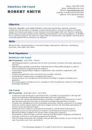 job coach resume samples qwikresume