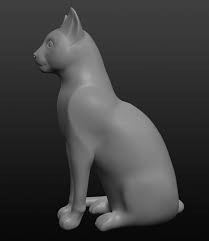 Ancient Egyptian Cat 3d Model Egyptian Cats Ancient Egyptian Egyptian