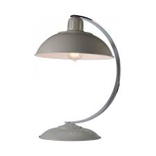Usb eiffel desk lamp grey 4w. Grey Painted Enamel Desk Lamp In 1950 S Retro Styling