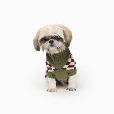 Dusen Dusen Dog Sweater In Long Check Dog Sweater Dogs Dog Sweaters