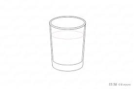 We begin to draw a drop from top to bottom, leaving the highlight white. How To Draw A Glass Of Water Step By Step