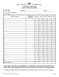 17 Printable Daily Attendance Sheet Forms And Templates