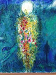Section Of The Astounding Adam And Eve Expelled From Paradise By Marc Chagall Housed At The Marc Chagal Con Immagini Dipinti Quadri Astratti Albero Della Vita