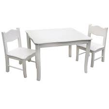 Kid S Classic Table And Chair Set White Guidecraft Kids Table Chair Set Kids Table And Chairs White Kids Table