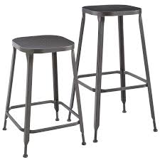 Weldon Backless Bar Counterstools Gunmetal Counter Stools Stool Unique Chair