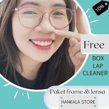 Jual kacamata Korea bulat type 8135 + min/cyl/plus/normal