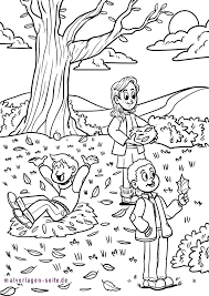 Malvorlage Herbst Jahreszeiten Kostenlose Ausmalbilder