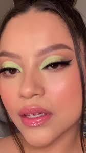 Lime green baddie 💚✨ using @colourpopco Stone Cold Fox and She's a Ra...