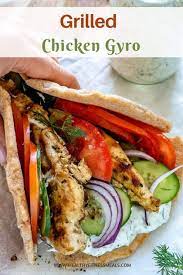 Grilled Chicken Gyro Sandwich Recipe Healthy Fitness Meals Grilled Chicken Recipes Healthy Recipes