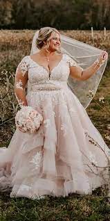 Long Sleeve Blush Lace Plus Size Wedding Dress Plus Wedding Dresses Long Sleeve Wedding Dress Lace Wedding Dress Guide