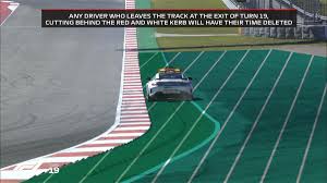 Red bull's max verstappen completed an unwanted 'track limits' triple when he was stripped of a fastest lap bonus point at the portuguese grand prix on sunday. Formula 1 On Twitter Sebastian Vettel Sees His Fastest Lap Time Deleted For Exceeding Track Limits At Turn 19 Usgp F1