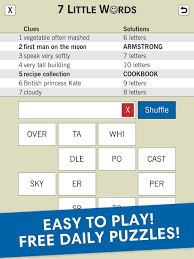 Check spelling or type a new query. 7 Little Words A Fun Twist On Crossword Puzzles 5 10 31 Download Android Apk Aptoide