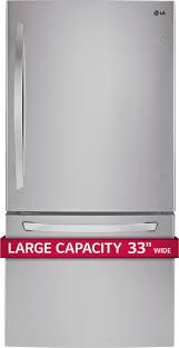 365 days to return any part. Lg Ldcs24223s 33 Inch Bottom Freezer Refrigerator With 24 1 Cu Ft Capacity Ice Maker Spillprotector Tempered Glass Shelves Humidity Controlled Crisper Drawers Glide N Serve Deli Drawer Smartdiagnosis And Energy Star Stainless Steel