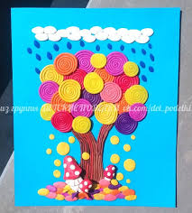 аппликация на 8 марта для детей 3 4 лет Osennie Detskie Podelki Plastilinovaya Applikaciya Derevo Autumn Craft Fall Tree Detskie Osennie Podelki Detskie Podelki Osennie Podelki