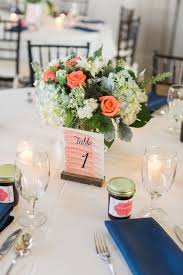 There are so many fun touches in louis and sarina's coral and navy nautical beach wedding: 57 Navy And Coral Wedding Color Palette Ideas Weddingomania