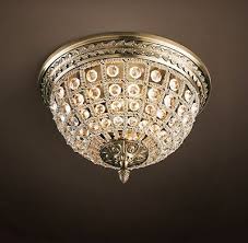 Restoration Hardware Look Alikes Restoration Hardware 19th C Casbah Crystal Flushmount Ceiling Restoration Ceiling Mount Light Fixtures Restoration Hardware