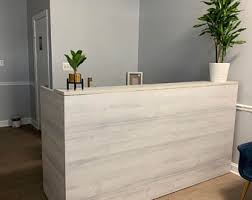 The reception desk is the first thing visitors get to see when entering a hotel, office, salon, etc. Reception Desk Etsy