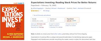 Brokerage services provided by cash app investing llc, member finra / sipc. Expectations Investing Reading Stock Prices For Better Returns