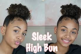 Sleek High Bun On Curly Hair Lexivee03 Prayogs Curly Hair Styles Curly Hair Styles Naturally Natural Hair Styles