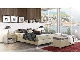 boxspringbett ohne kopfteil 100x200 cm sandfarben h2 liege tiberio betten de boxspringbett bed without headboard box spring bed small lounge rooms