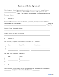 For most people looking to get a house, taking out a mortgage and buying the property directly is their path to homeownership. Equipment Rental Agreement Free Template Samples