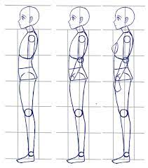 The body torso hips chest and back. How To Draw Anime Side View Full Body Profile Manga Tuts Anime Zeichnung Wie Zeichnet Man Manga Anime Zeichnen Lernen