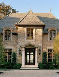 Though most houses today do not have this problem, i have seen others have suggested placing a pair of stone lions in front of the door if the building is too big and its distance too close. Home Exterior Stone Designs