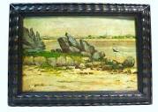 Landscape Painting IN The Frame Oil Painting Sign Allard Belgium ...