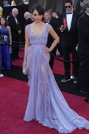 Mila Kunis Sheer Lavender Lace Evening Prom Dress At Oscar Red Carpet Celebrity Dresses Glamour Dress Red Carpet Dresses
