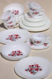 Melamine dinnerware sets are necessary investments in every home. Dinnerware Sets Fire King Floral Primrose Pattern Dishware 6 Piece Set Home Living