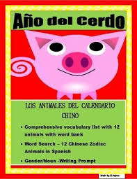 This Chinese New Year Package Is Very Helpful To Teach Students The Names Of Animals To Students Celebrate Teaching Spanish Spanish Resources Spanish Students