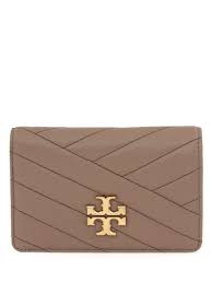 tory burch tory burch kira chevron wallet classic taupe