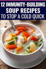 12 Healthy Immunity Boosting Soup Recipes That Stop A Cold Fast Vegetable Soup With Chicken Soup Recipes Sick Soup Recipe
